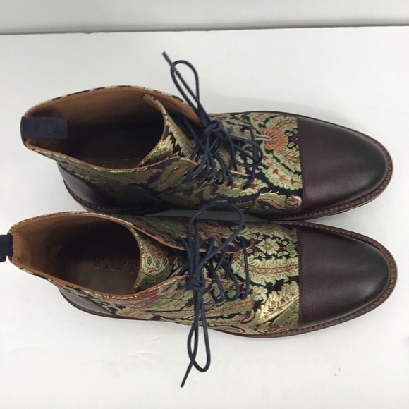 TAFT Men’s NWOT Jack Boot Kashmir Pattern Made in Spain Size EU 44.5 - US 11.5 main image 10